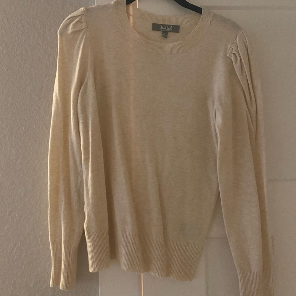 Cream Puff Sleeve Sweater - Picture 3 of 4